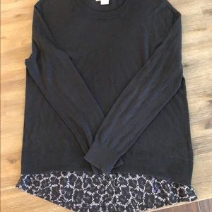 Michael Kors round neck with silk insert